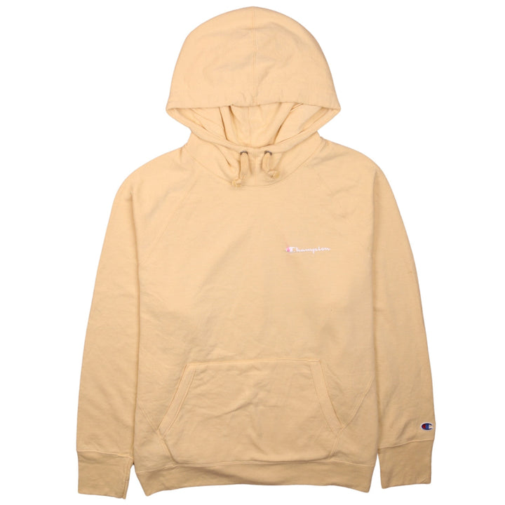 Champion Womens Beige 2XL Pullover Hoodie with Logo Detail