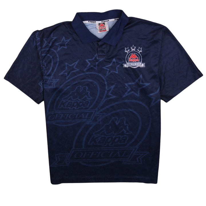 Kappa Men's Blue XL Polo Shirt Vintage Sportswear Top