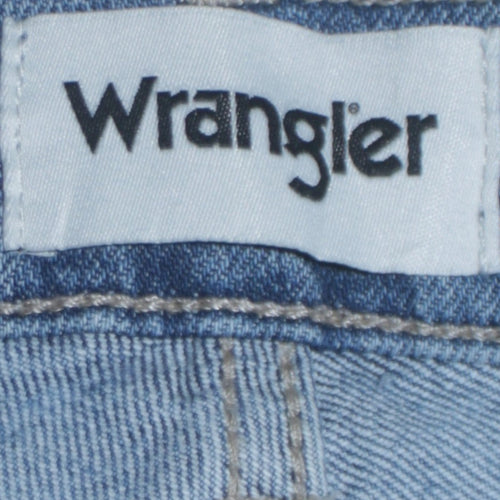 Wrangler Men Blue 33W 30L Straight Fit Denim Jeans