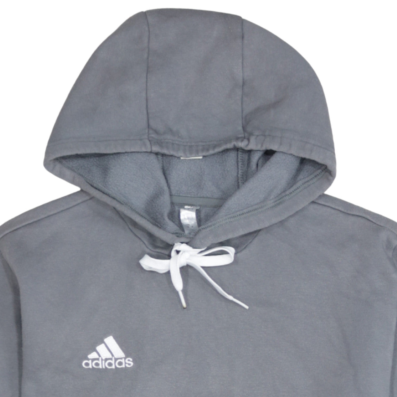 Adidas Men's Grey Pullover Hoodie Size S Fleece Sportswear
