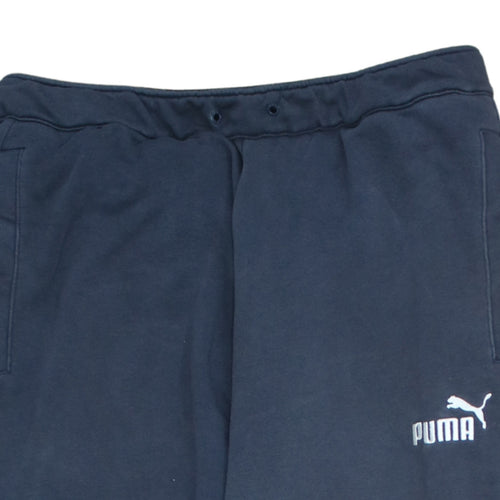 Puma Men Blue Regular Fit Sweatpants L Sports Joggers