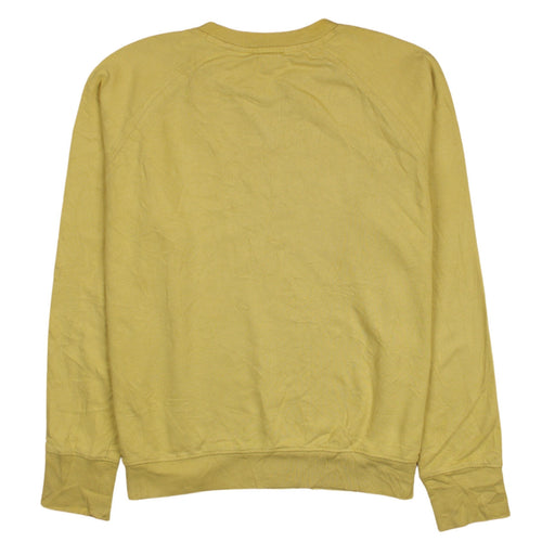 Lee Jeans Womens Yellow Cotton Pullover Sweatshirt M