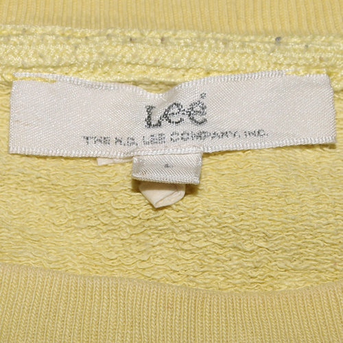 Lee Jeans Womens Yellow Cotton Pullover Sweatshirt M
