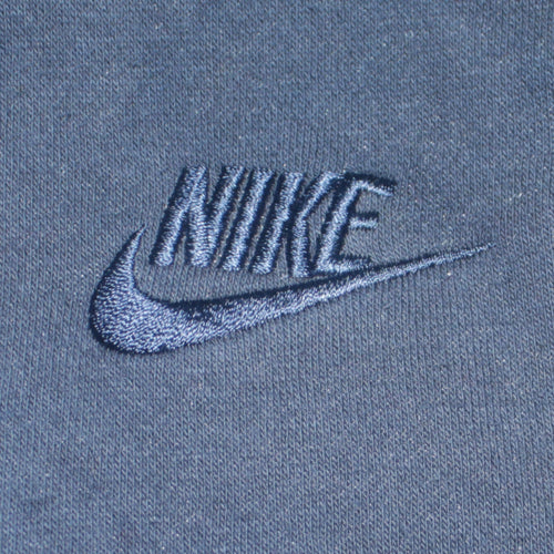Nike Men’s Blue Pullover Hoodie Medium Fleece Embroidered Logo