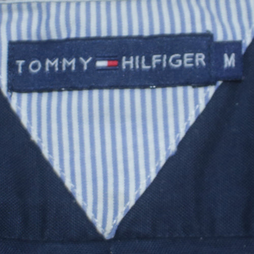 Tommy Hilfiger Men's Blue Long Sleeve Button-Down Cotton Shirt M