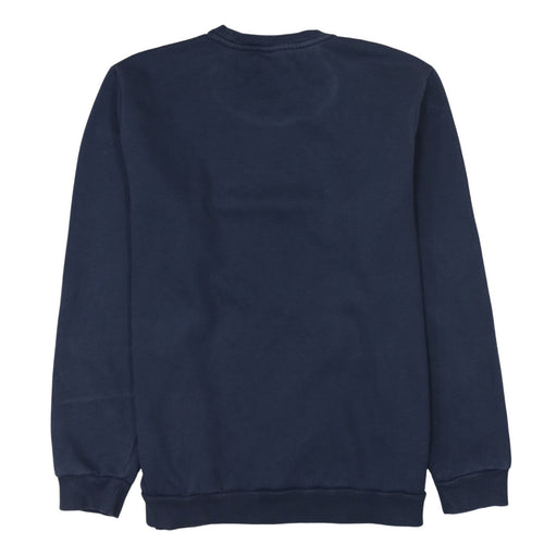 Puma Men Blue Regular Fit Crew Neck Pullover Sweatshirt L