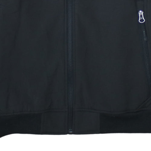 Reebok Boys Black Full Zip Hoodie 14-16 Years Sports Logo Hooded Top