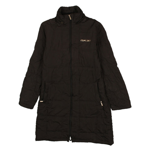 Reebok Women’s Black Long Puffer Coat Size 12 Winter Jacket