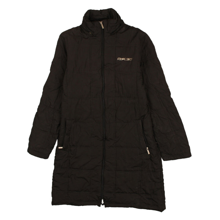 Reebok Women’s Black Long Puffer Coat Size 12 Winter Jacket