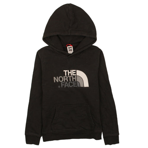 The North Face Boys Black Pullover Hoodie L Logo Fleece Sweatshirt