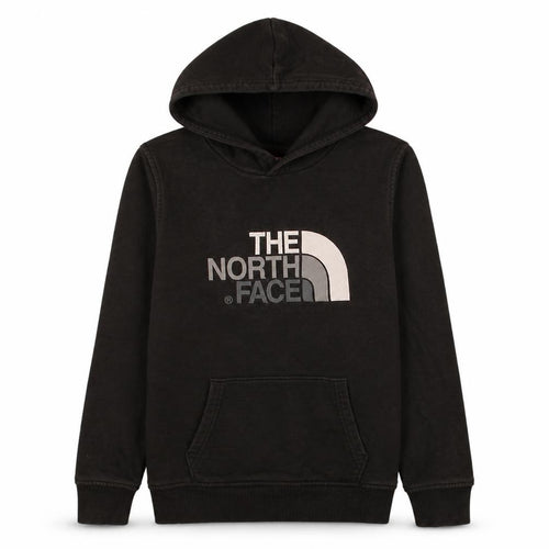 The North Face Boys Black Pullover Hoodie L Logo Fleece Sweatshirt