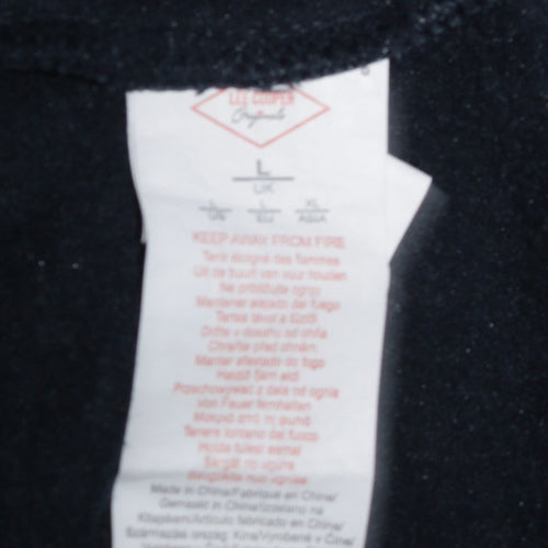 Lee Cooper Men’s Blue Pullover Hoodie Size L Regular Fit