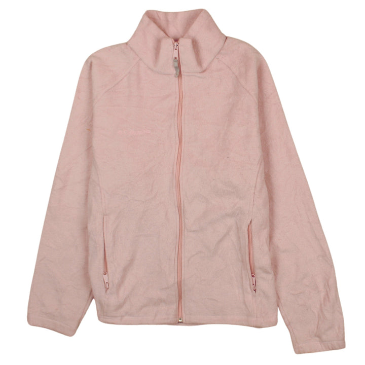 Columbia Women's Pink Fleece Full Zip Jacket Size L