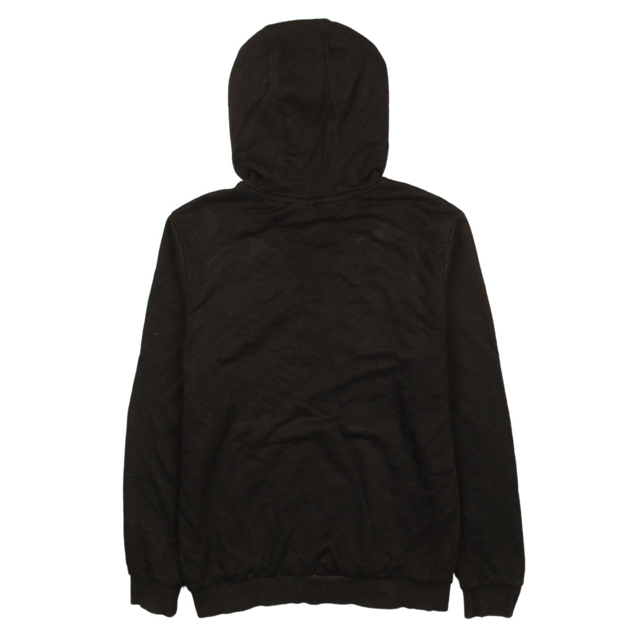 Adidas Boys Black Pullover Hoodie 13-14 Years Classic Logo Cotton Blend