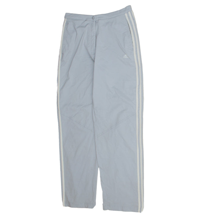 Adidas Womens Light Grey Track Trousers Size 14 Casual Sportswear