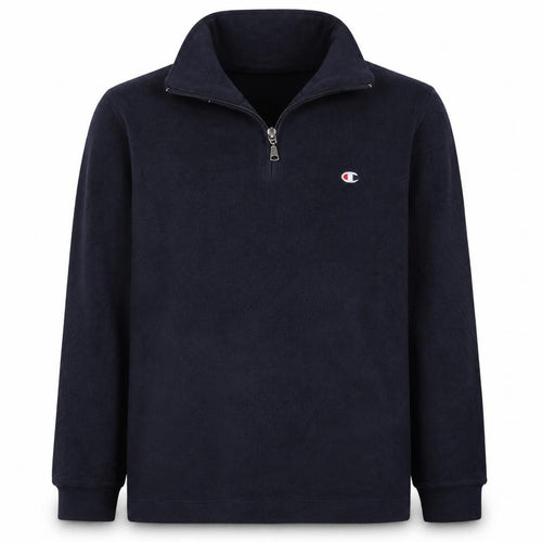 Champion Boys Black Fleece 1/4 Zip Sweatshirt Size 11-12 Years