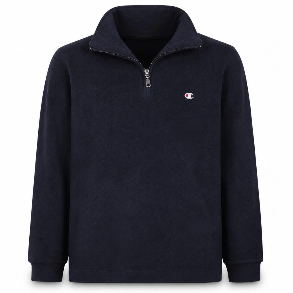 Champion Boys Black Fleece 1/4 Zip Sweatshirt Size 11-12 Years