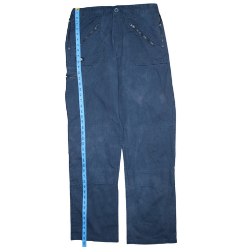 Dickies Men's Blue Cargo Workwear Trousers Size L 34W Regular Fit