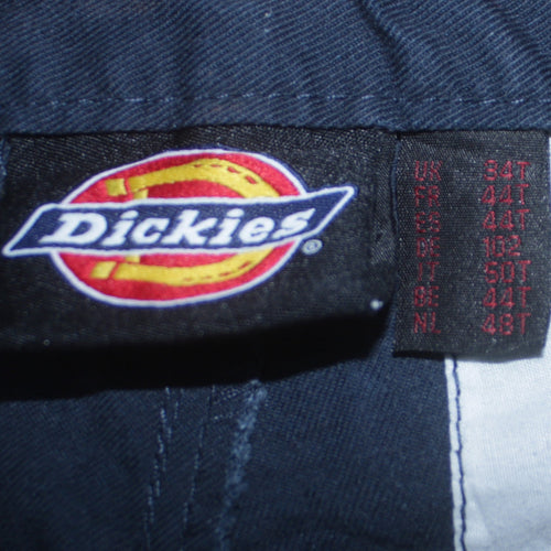 Dickies Men's Blue Cargo Workwear Trousers Size L 34W Regular Fit