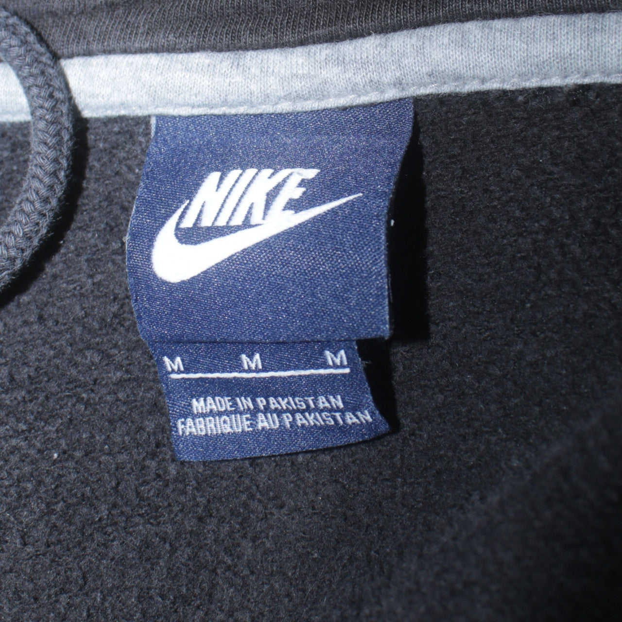 Nike Men's Black Full Zip Hoodie Sweatshirt Size M