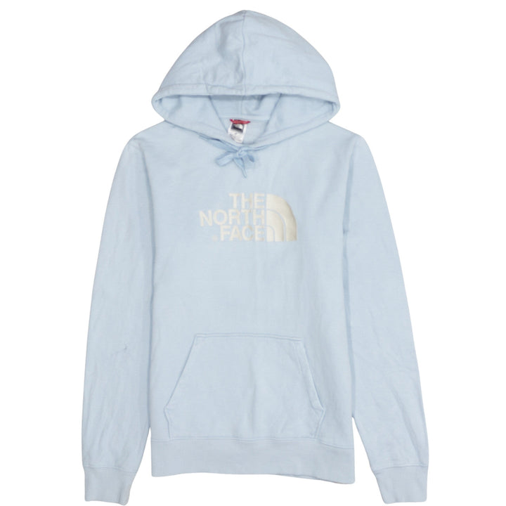 The North Face Women's Light Blue Pullover Hoodie Size S Cotton Casual