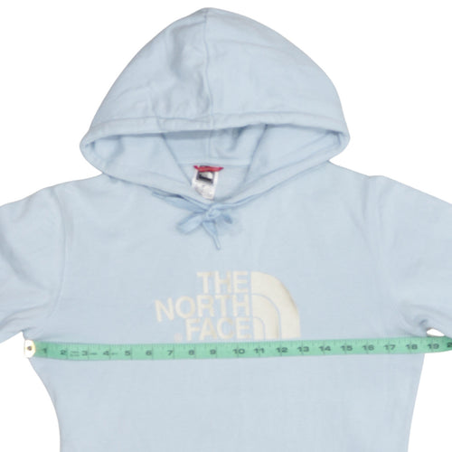 The North Face Women's Light Blue Pullover Hoodie Size S Cotton Casual