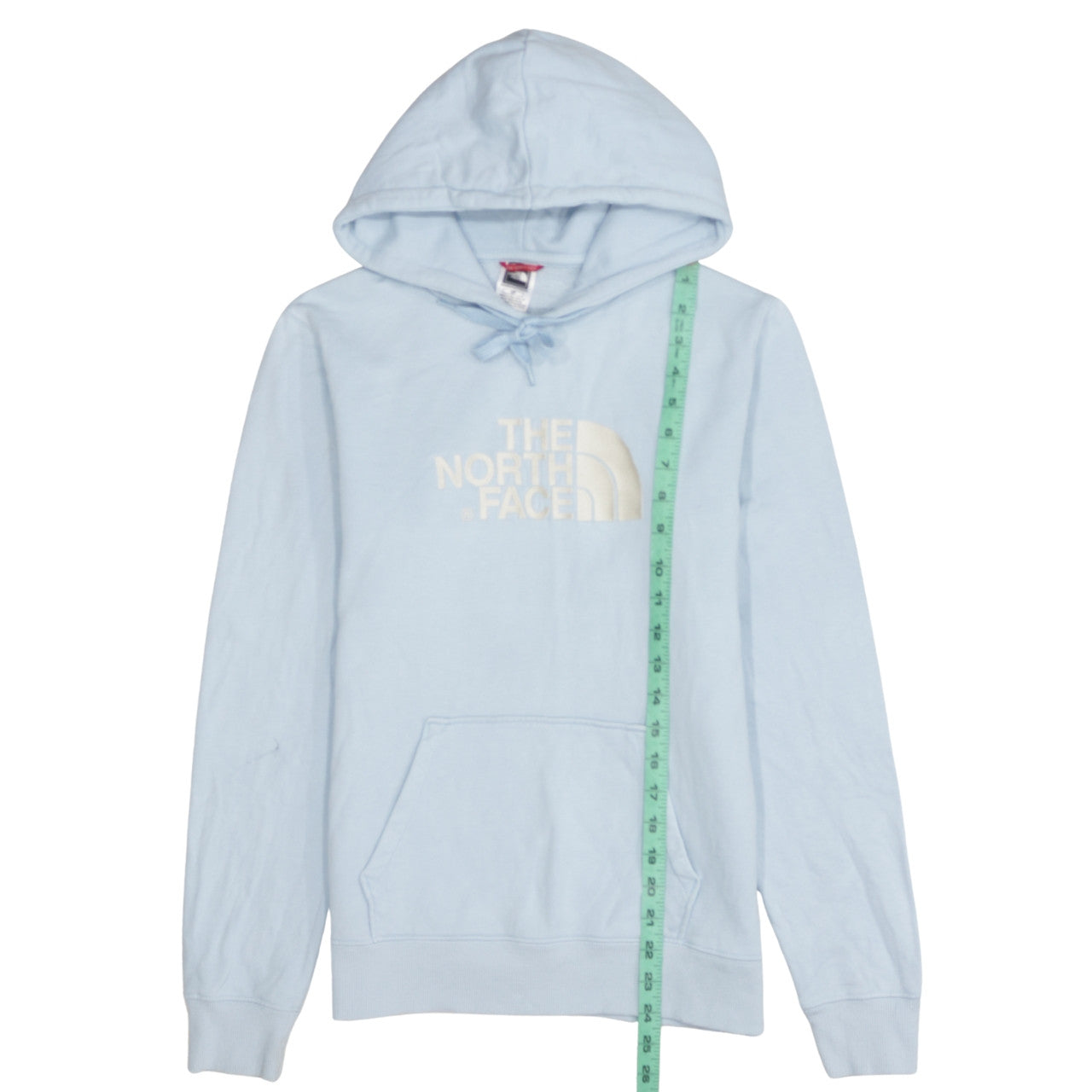 The North Face Women's Light Blue Pullover Hoodie Size S Cotton Casual