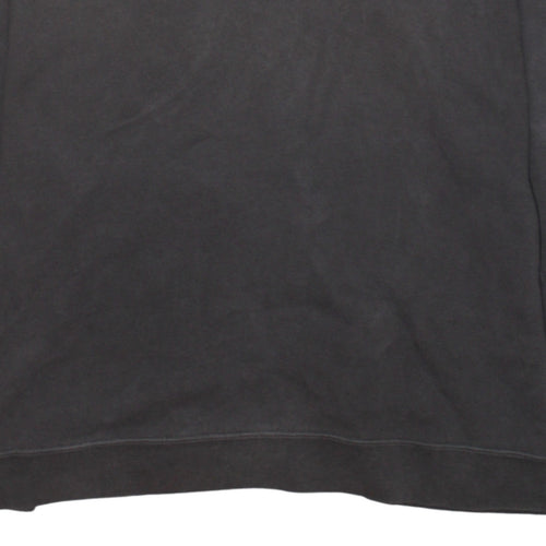 Lacoste Men's Grey 1/4 Zip Cotton Sweatshirt Pullover L