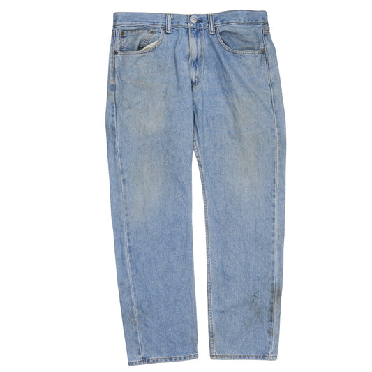 Levi Strauss Men's Blue 505 Straight Leg Denim Jeans W34 L31