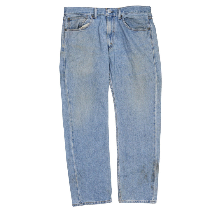Levi Strauss Men's Blue 505 Straight Leg Denim Jeans W34 L31
