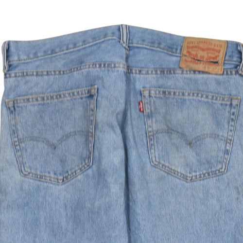 Levi Strauss Men's Blue 505 Straight Leg Denim Jeans W34 L31