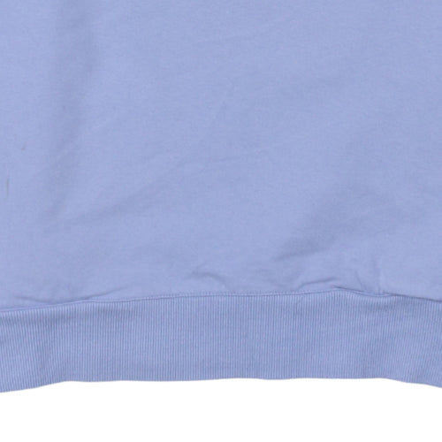 Fila Women's Blue Crew Neck Pullover Sweatshirt Size M Cotton Blend