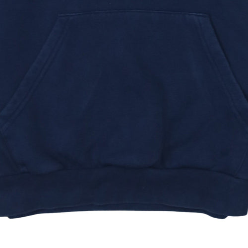 Adidas Boys Blue Pullover Hoodie 14-15 Years Regular Fit Fleece Sweatshirt
