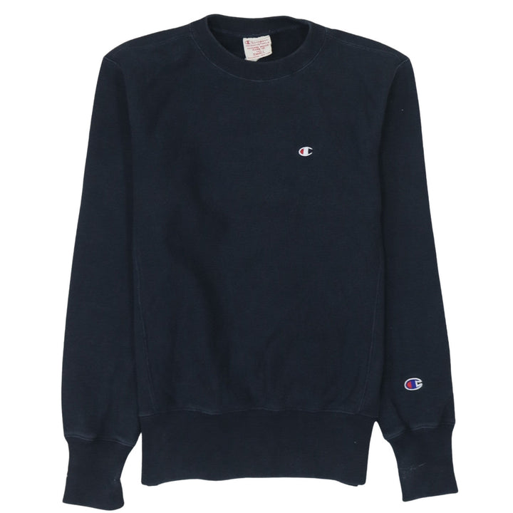 Champion Men's Blue Small Reverse Weave Crew Neck Sweatshirt