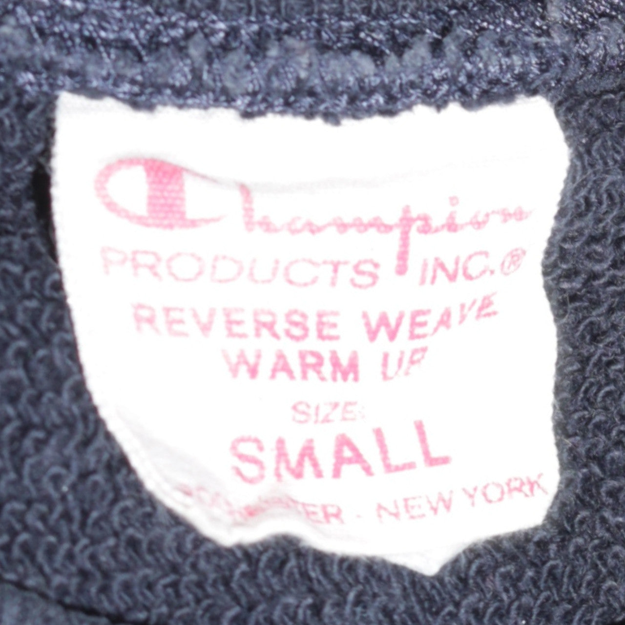 Champion Men's Blue Small Reverse Weave Crew Neck Sweatshirt