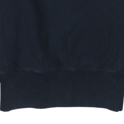 Champion Men's Blue Small Reverse Weave Crew Neck Sweatshirt