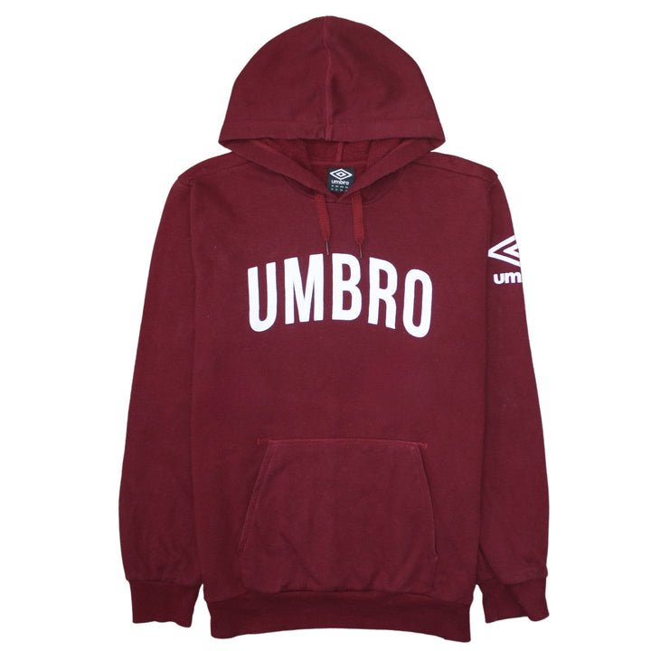Umbro Mens Red XL Pullover Hoodie Fleece Sports Sweatshirt