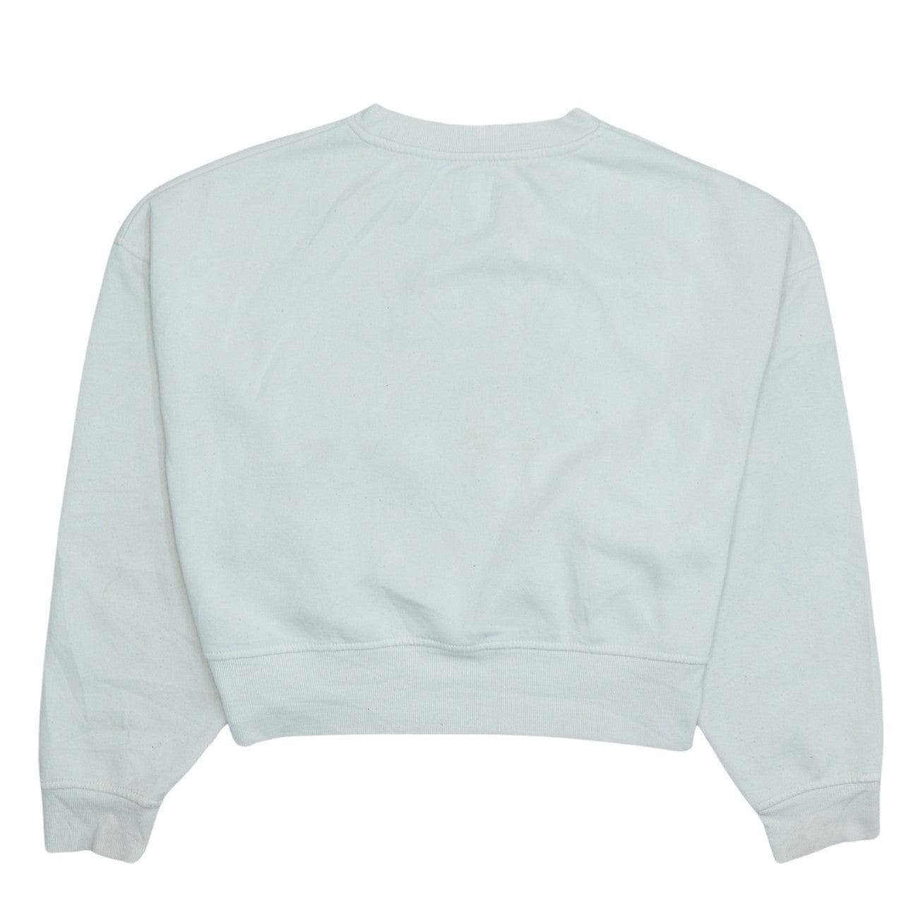 Primark Disney Women Ivory Cropped Fleece Sweatshirt S