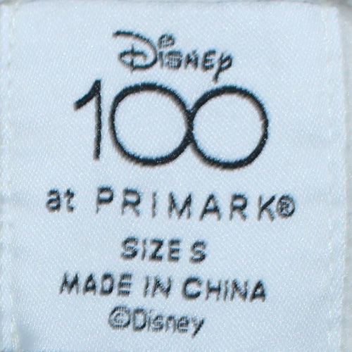 Primark Disney Women Ivory Cropped Fleece Sweatshirt S