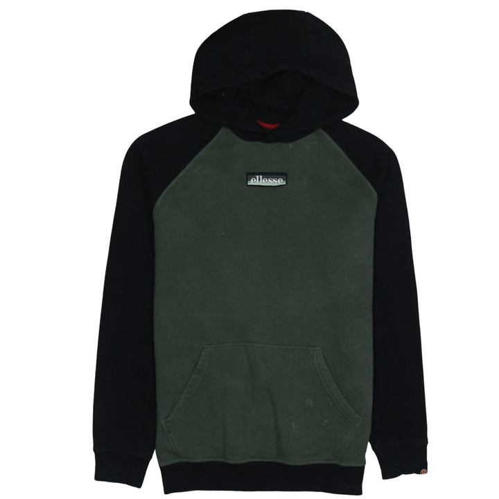 Ellesse Men’s Green Black Pullover Hoodie Size M Fleece Sportswear