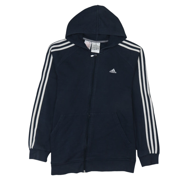 Adidas Men's Blue Full Zip Hoodie L Hooded Sportswear
