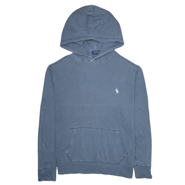 Polo Ralph Lauren Men's Blue Cotton Pullover Hoodie Size L