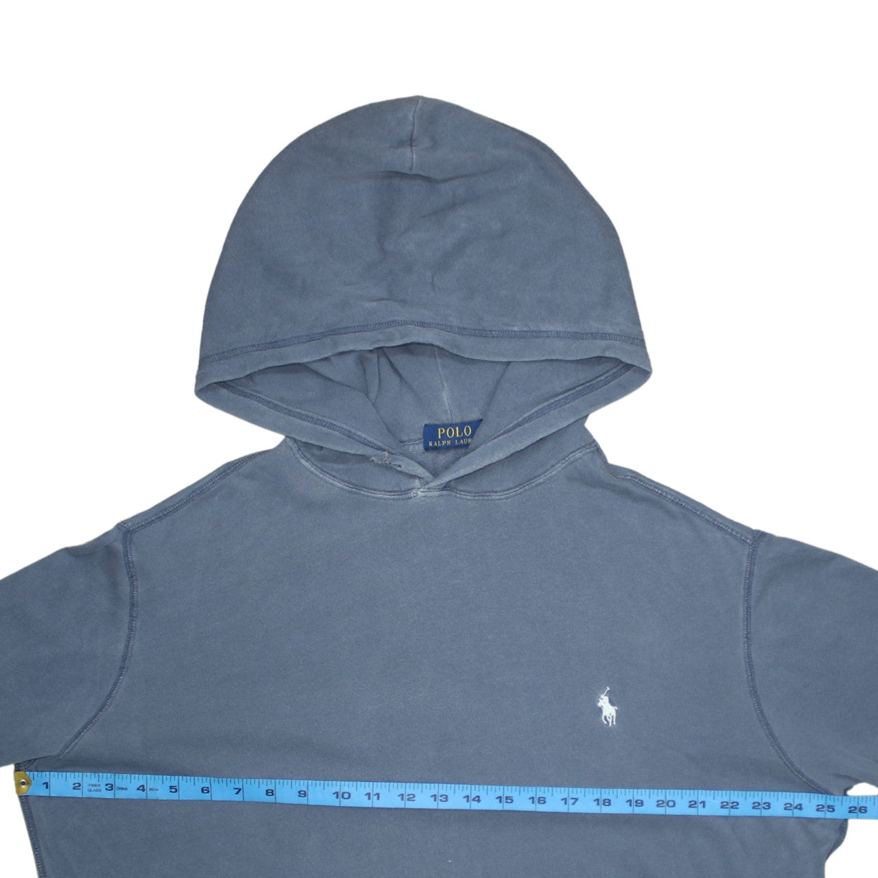 Polo Ralph Lauren Men's Blue Cotton Pullover Hoodie Size L