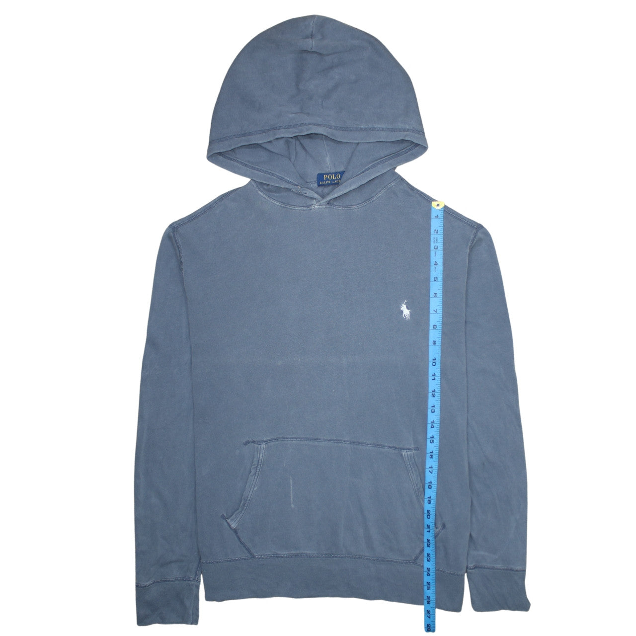Polo Ralph Lauren Men's Blue Cotton Pullover Hoodie Size L