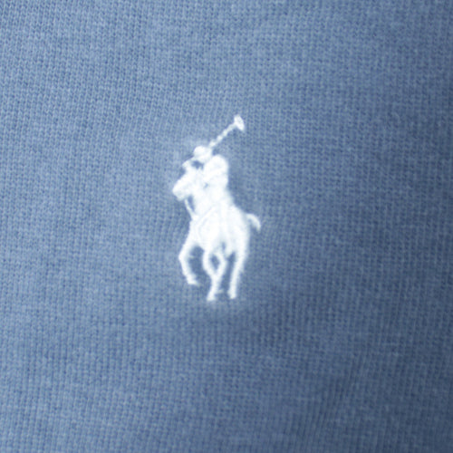 Polo Ralph Lauren Men's Blue Cotton Pullover Hoodie Size L