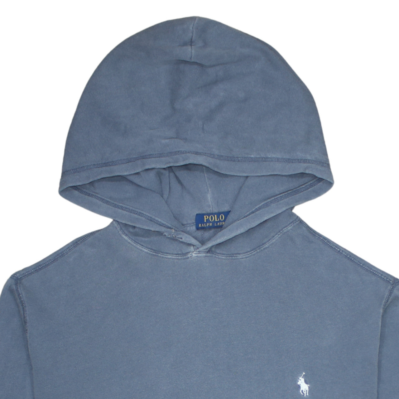 Polo Ralph Lauren Men's Blue Cotton Pullover Hoodie Size L