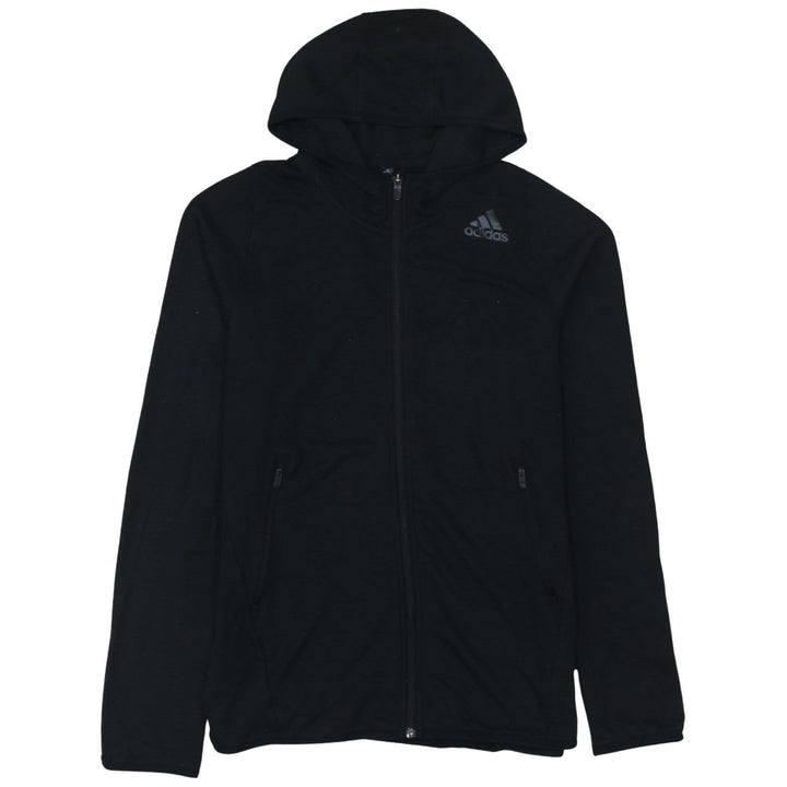 Adidas Men's Black Full Zip Hoodie Size M Lightweight Fleece