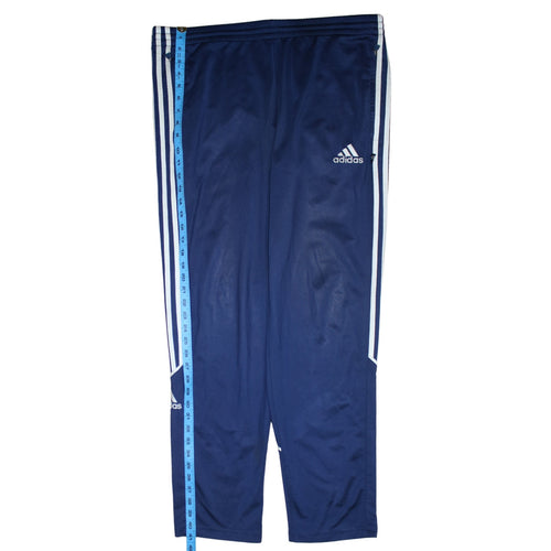Adidas Men's Blue Track Pants Size M Regular Fit Activewear