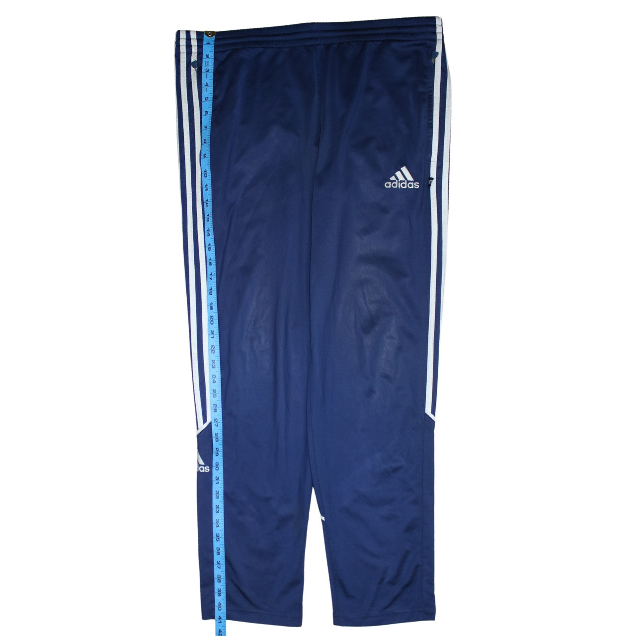 Adidas Men's Blue Track Pants Size M Regular Fit Activewear
