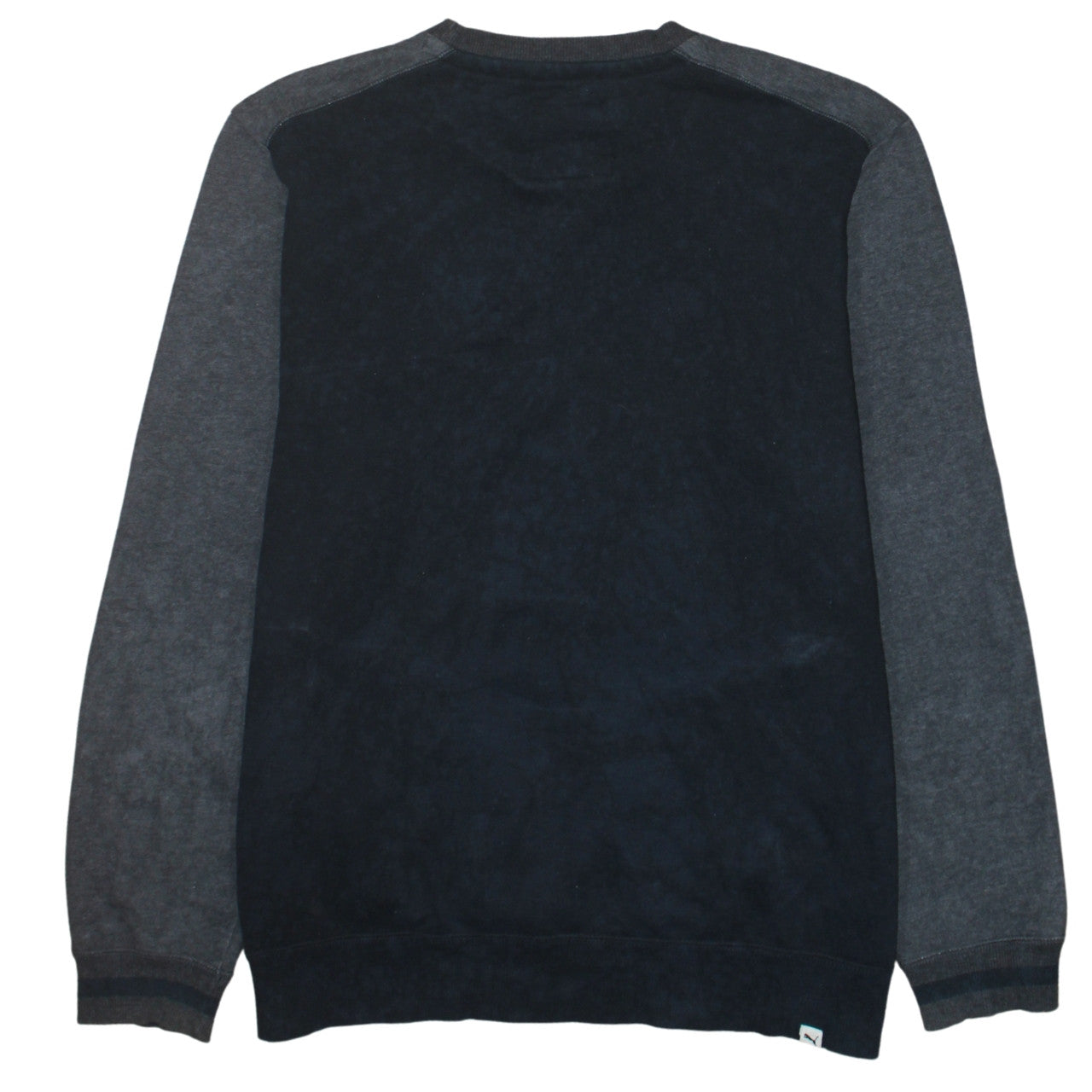 Puma Men's Black Grey Crew Neck Athletic Sweatshirt Size L